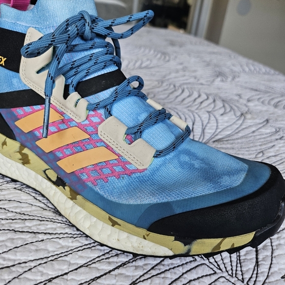 VGUC Adidas Terrex Free Hiker Prime Blue Hazy Sky Women 7.5 - Picture 8 of 16